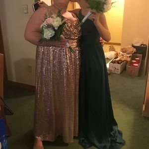 Rose Gold Sequence Prom Dress